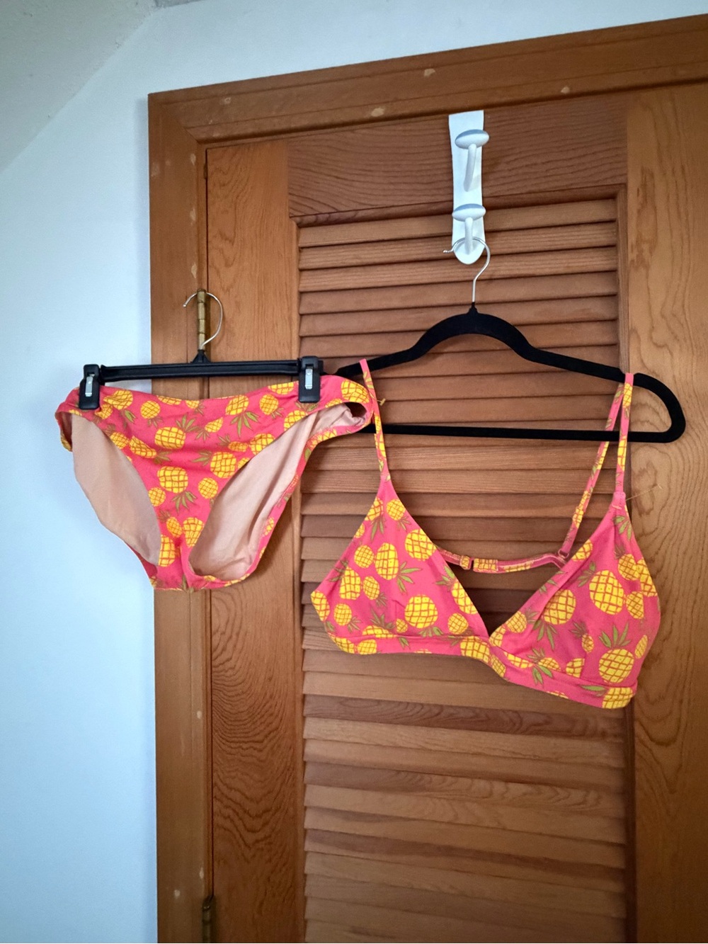 J. Crew pineapple print Bikini pink sz XL